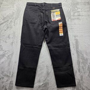 Rustler by Wrangler Men's Regular Fit Straight-Leg Jeans 38 X 30 Black Denim NWT